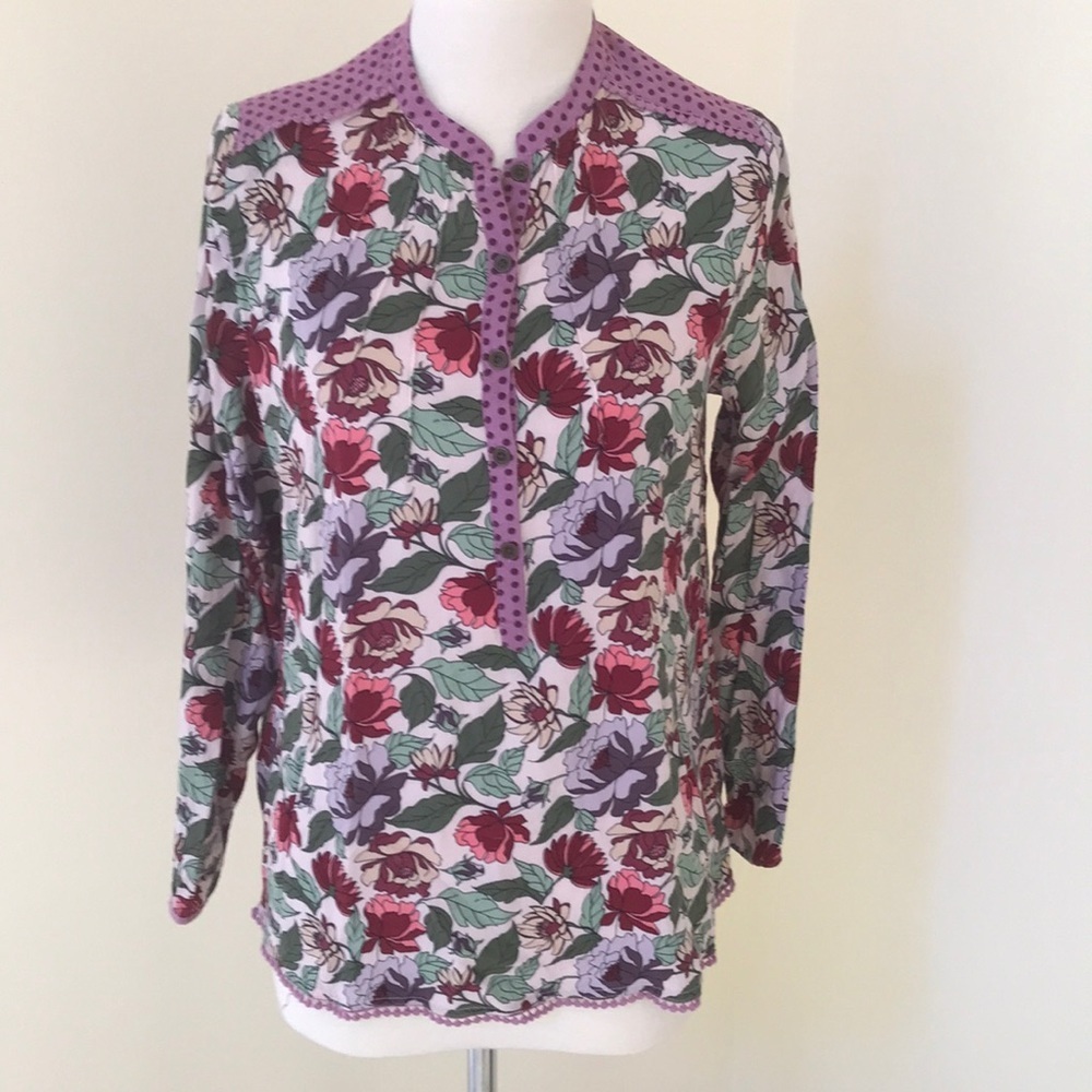 Matilda Jane small floral long sleeve cotton top.